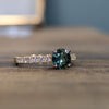 Second Empire Hyacinthe Ring - Sapphire and Diamonds