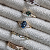 Second Empire Marquise Ring - Sapphires and Diamonds