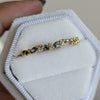 Second Empire Marquise Ring - Sapphires and Diamonds