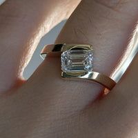Second Empire Offset Ring - Diamond