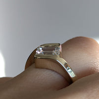 Second Empire Offset Ring - Diamond