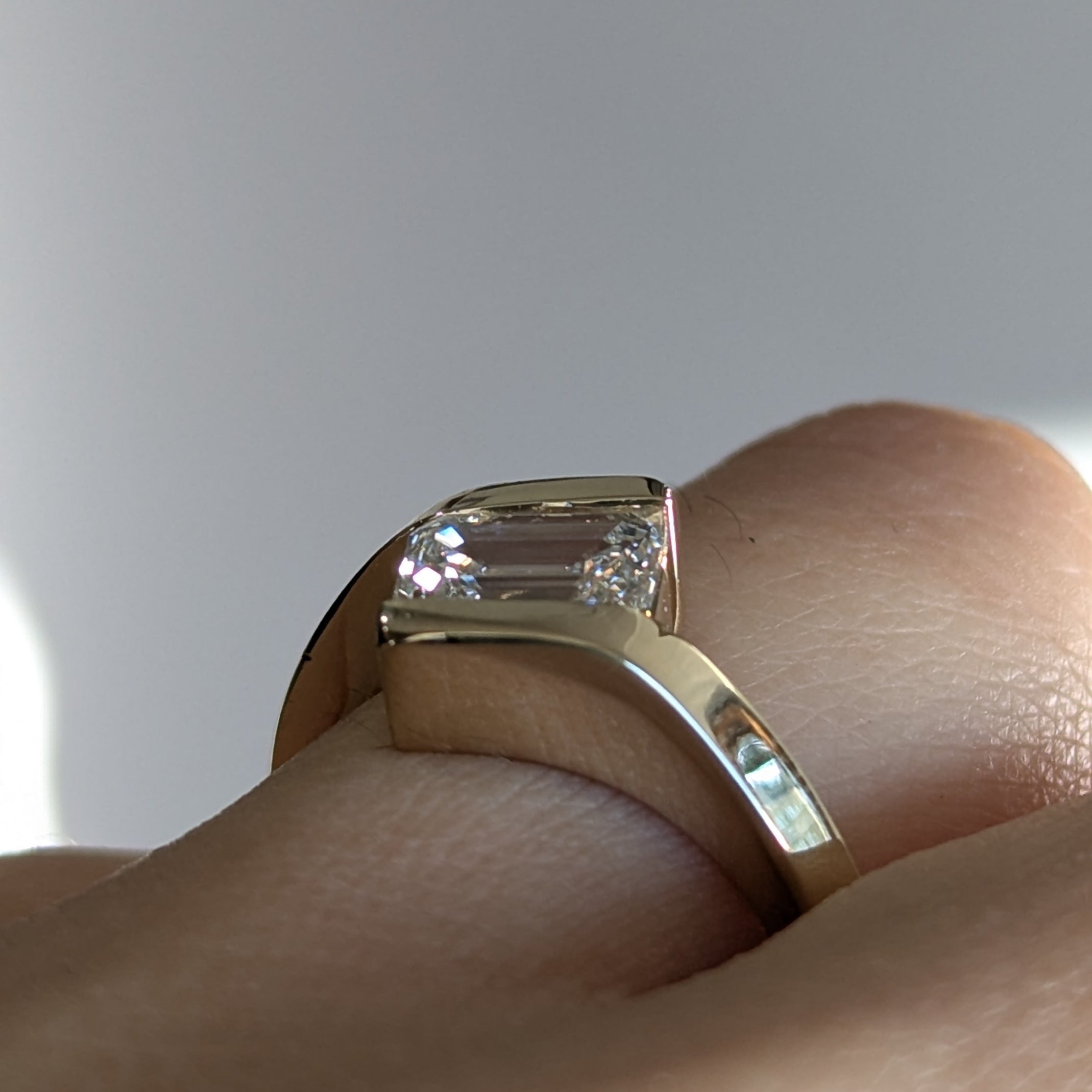 Second Empire Offset Ring - Diamond
