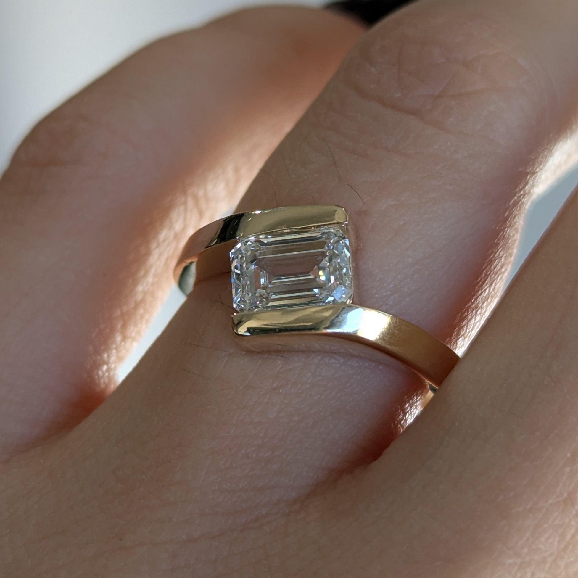 Second Empire Offset Ring - Diamond