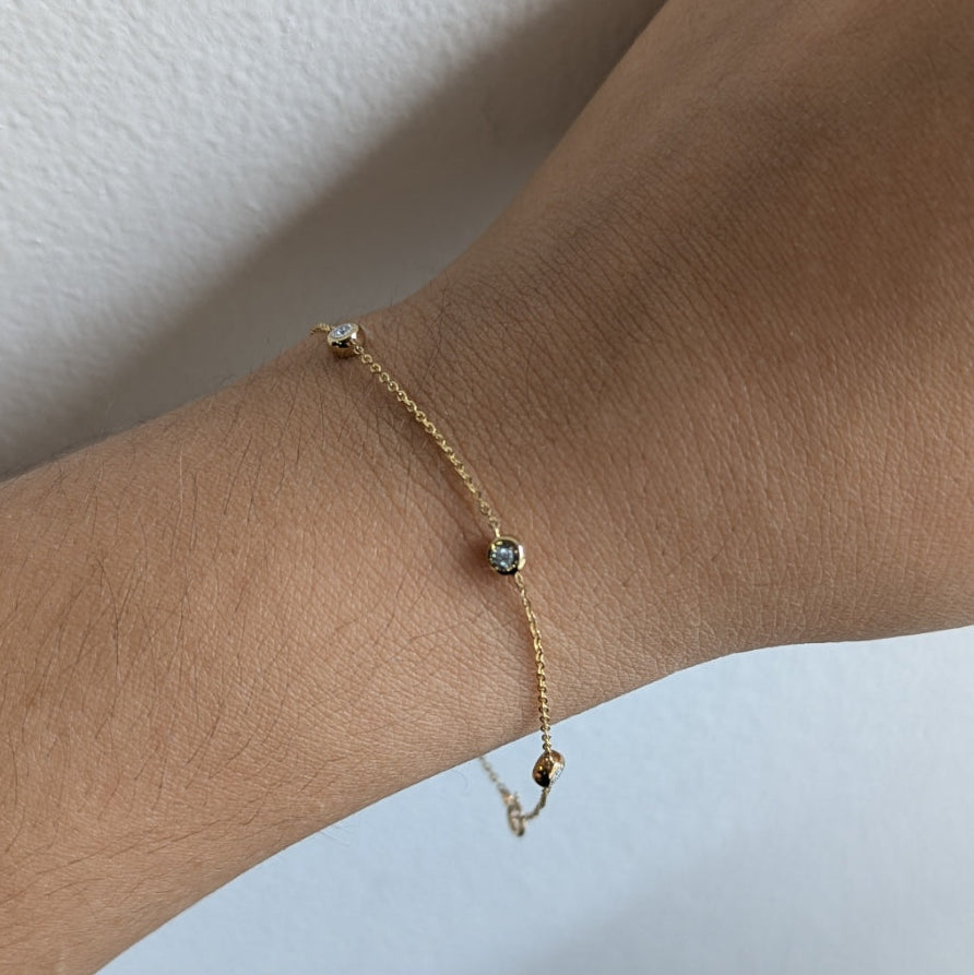 Second Empire Double Diamond Bracelet