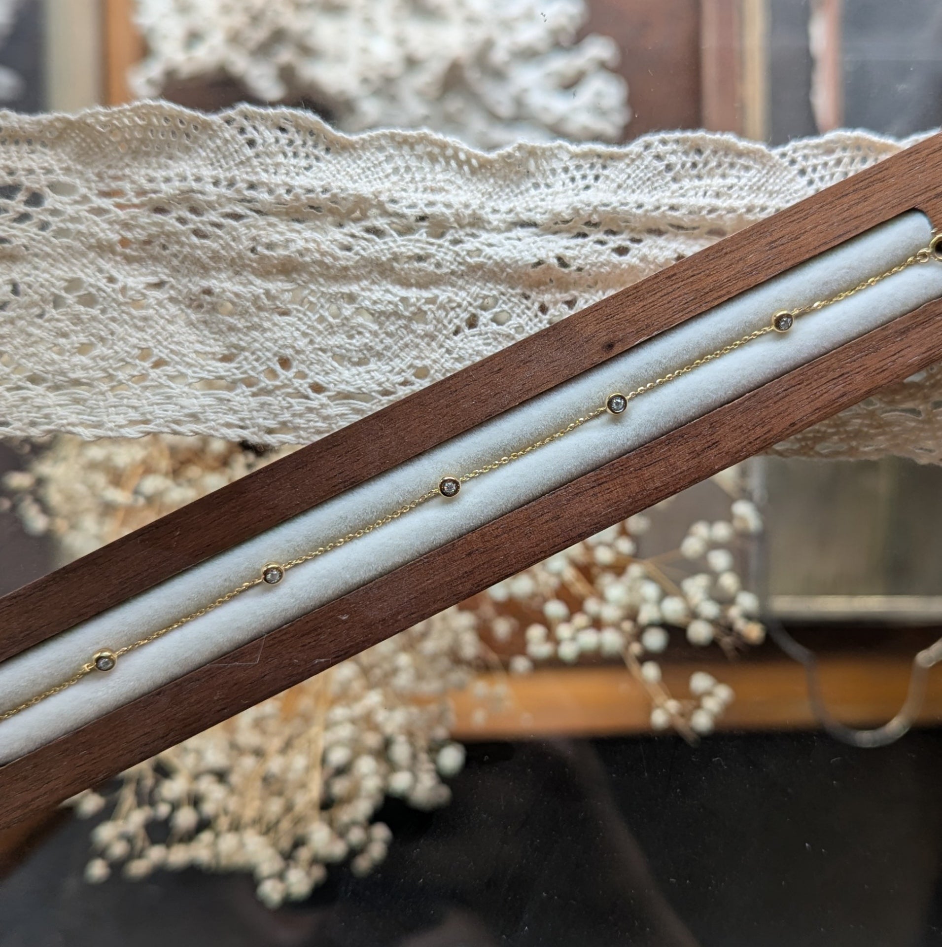 Second Empire Double Diamond Bracelet