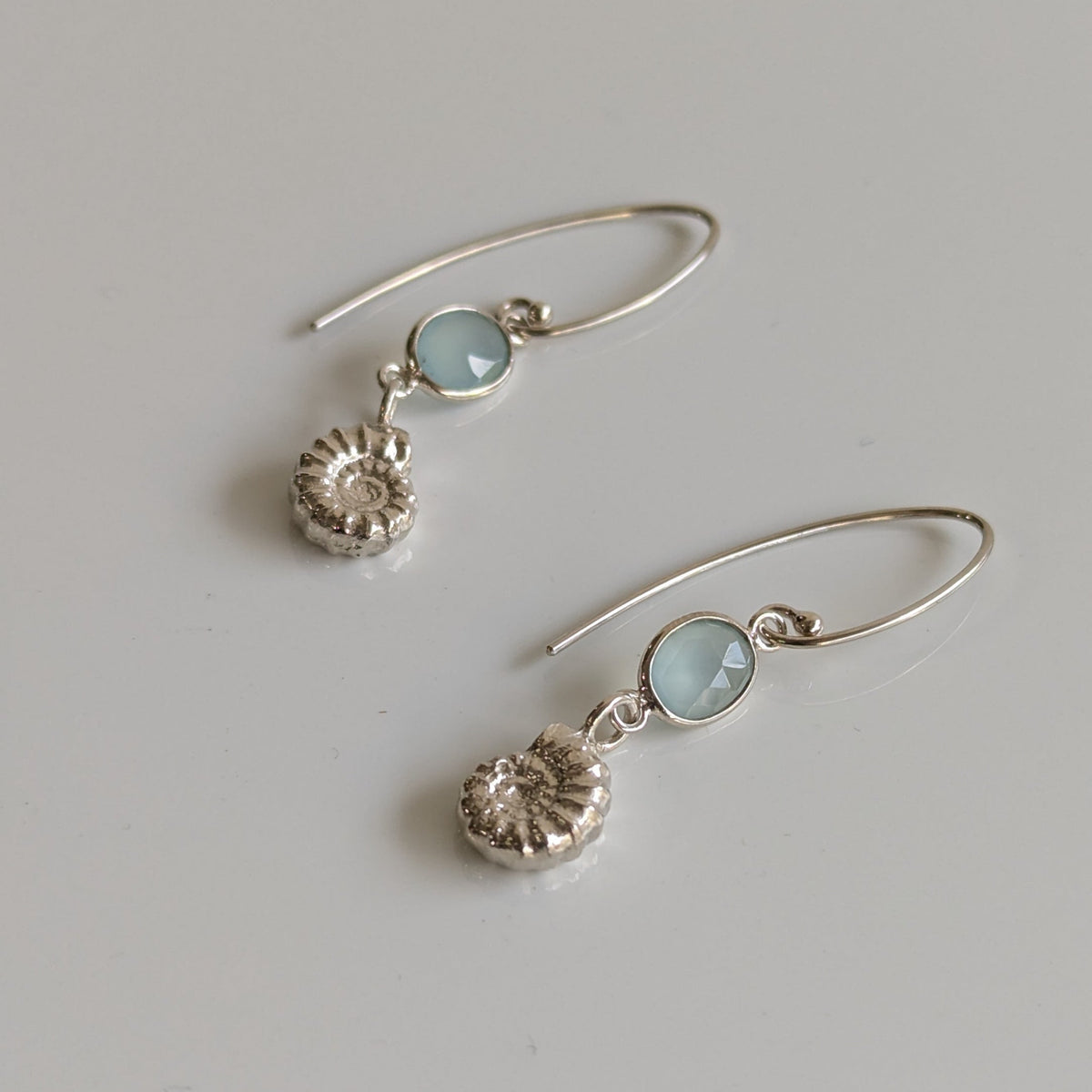 Kirra-Lea - Ammonite and Agate Earrings