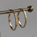 Oval Hammered Hoop