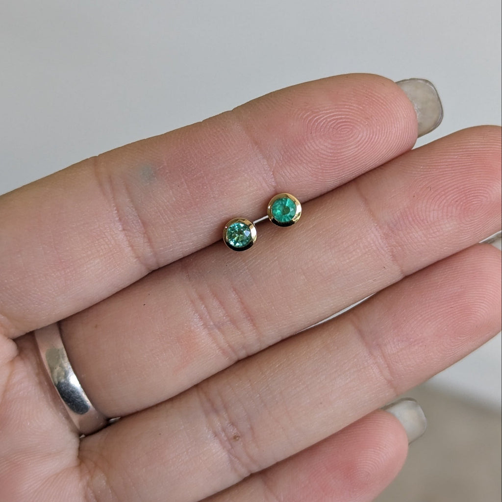 Emerald Studs