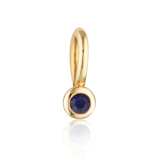 Linda Tahija - Tiny Sapphire Charm 9ct Gold