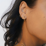 Linda Tahija - Mini Organica Huggie Earrings