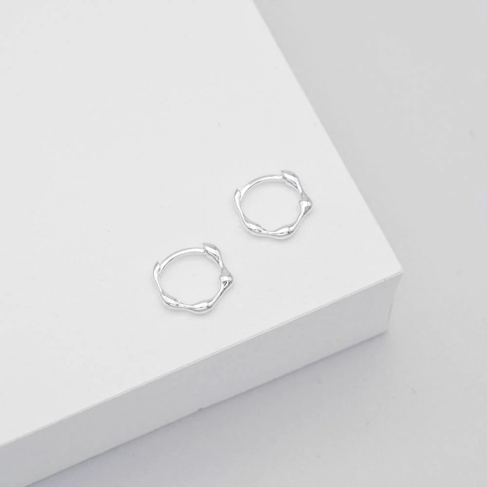 Linda Tahija - Mini Organica Huggie Earrings