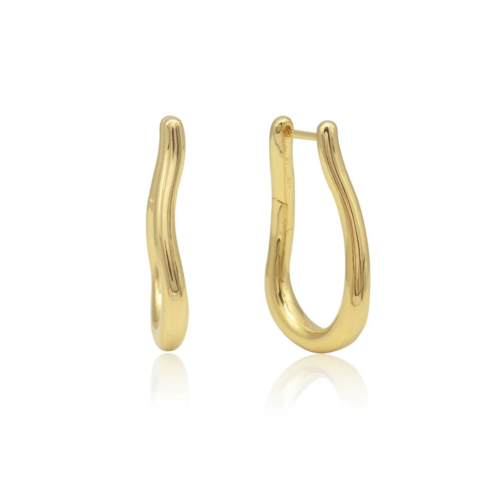 Linda Tahija - Curve Max Hoop Earrings