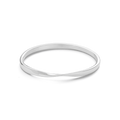 Silver ring on a white background