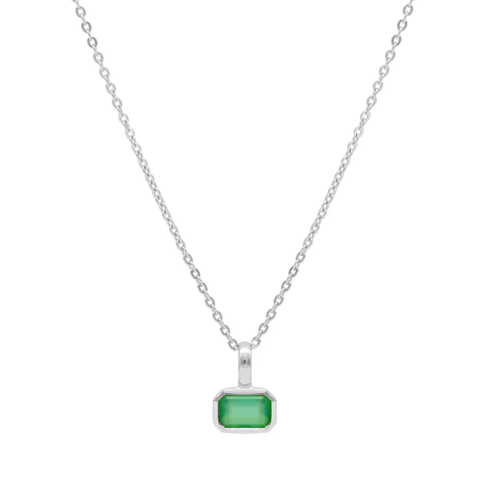 Linda Tahija - Gemme Necklace - Green Onyx