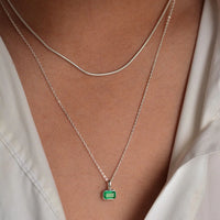 Linda Tahija - Gemme Necklace - Green Onyx