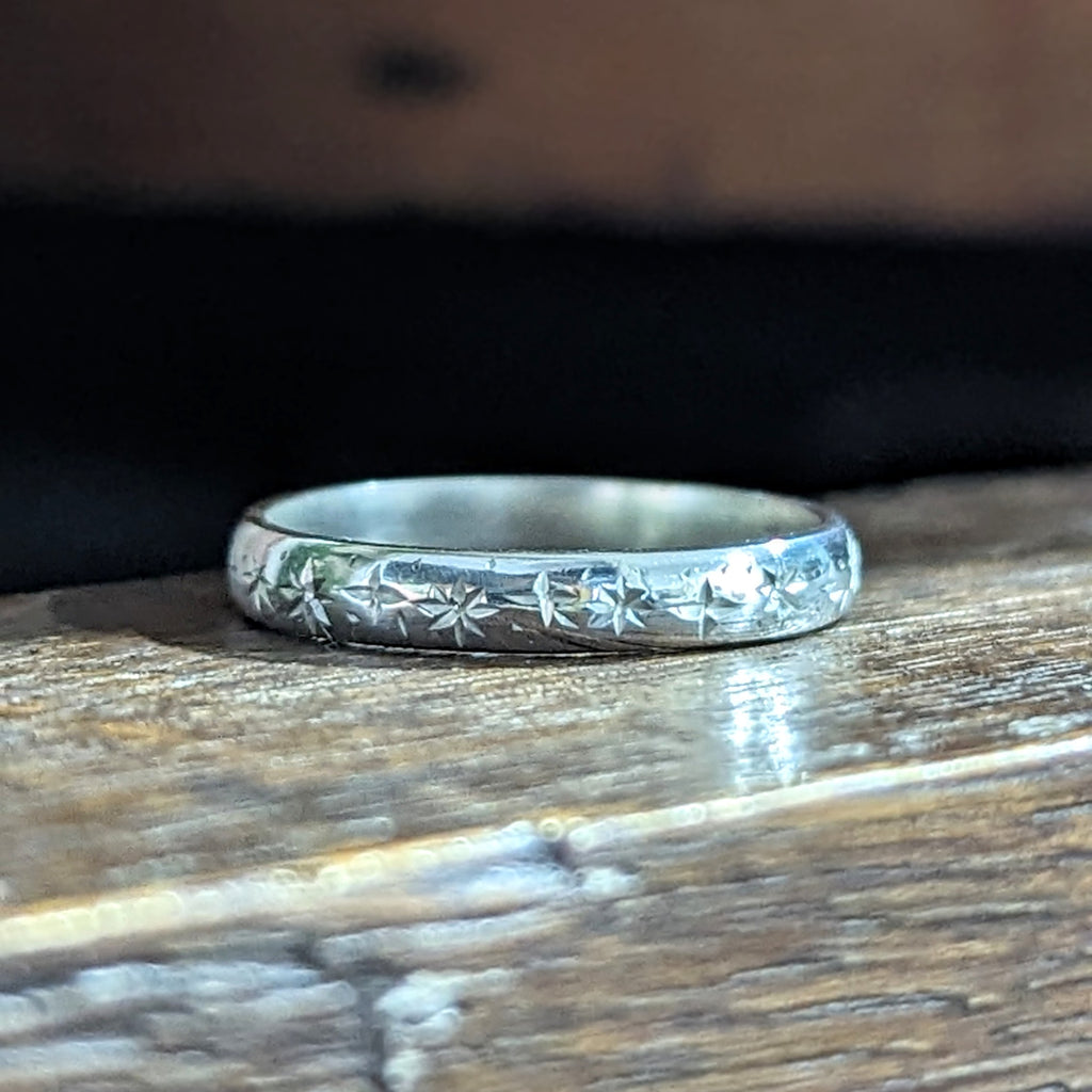 Stellar Sterling Silver Band