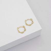 Linda Tahija - Mini Organica Huggie Earrings