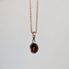 Garnet Oval Cut Pendant