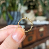 Beaded Garnet Ring