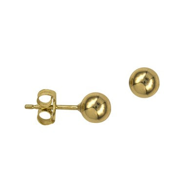 Ball Studs - 9ct Yellow Gold 5mm