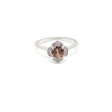 Mosaic Halo Zircon Ring