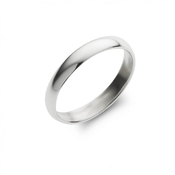 Sterling Silver Plain Band Ring 3mm
