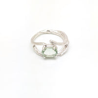 Kirra-Lea - Angel Hair Vine Ring with Mint Quartz