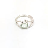 Kirra-Lea - Angel Hair Vine Ring with Mint Quartz