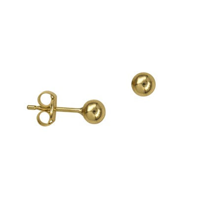 Ball Studs - 9ct Yellow Gold 4mm