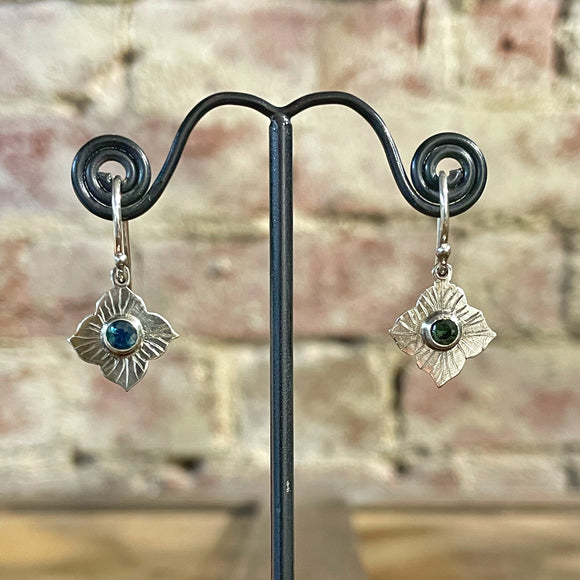 Page Jewellery Sapphire Hydrangea Drop Earrings