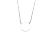 Disc Necklace - 9ct White Gold