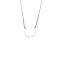 Disc Necklace - 9ct White Gold