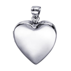Heart Locket - Sterling Silver 20mm