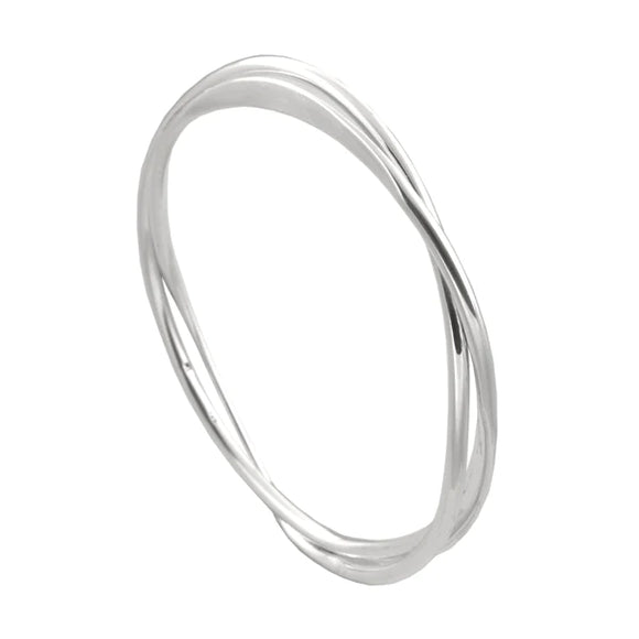 Ichu - Double Band Twist Bangle