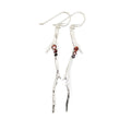 Kirra-Lea - Coastal Tea Tree Earrings with Garnets