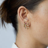 Linda Tahija - Trilogy Satellite Chain Earrings - Multicolour