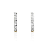 Linda Tahija - Double Diamond Bar Stud Earrings